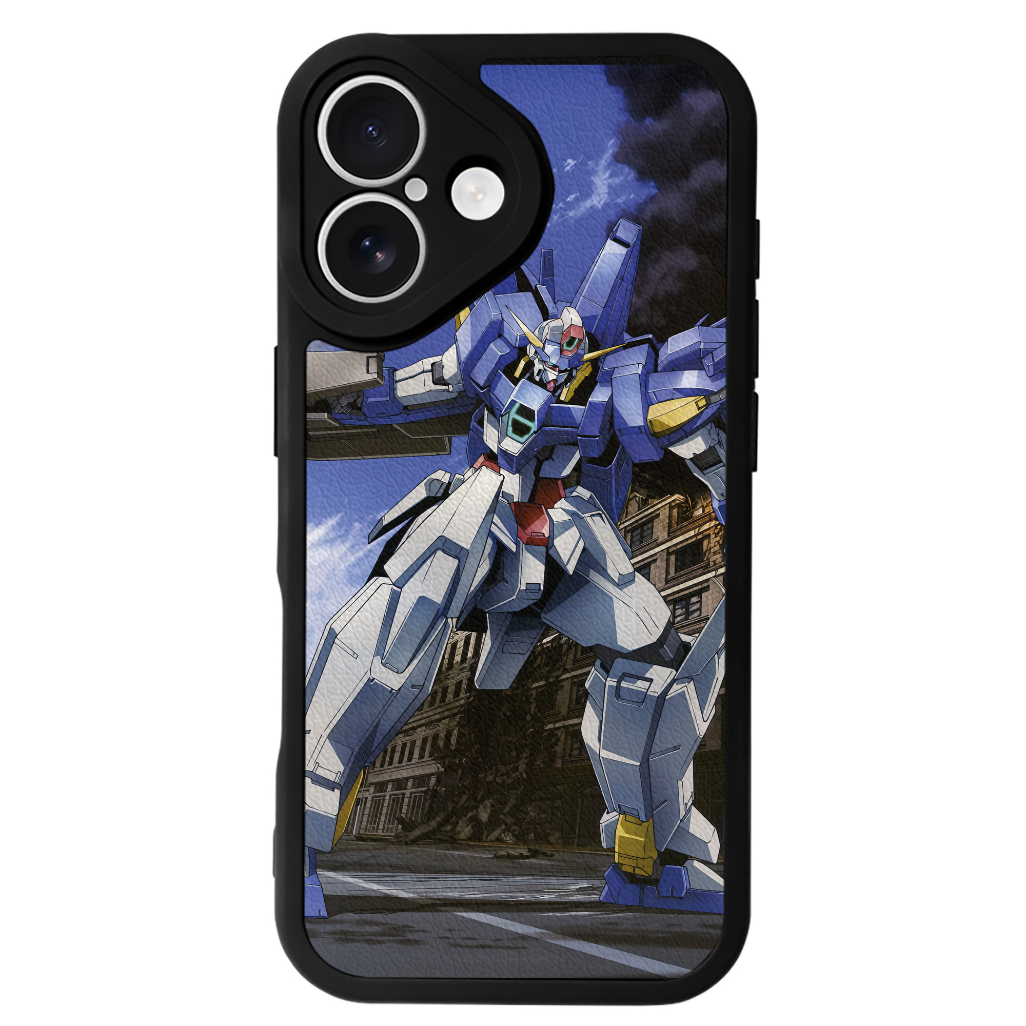 （画像用） 機動戦士ガンダム Mobile Suit Gundam 【iPhone 16シリーズ対応】シリコンスマホケース（レザー調） 材質：シリコン